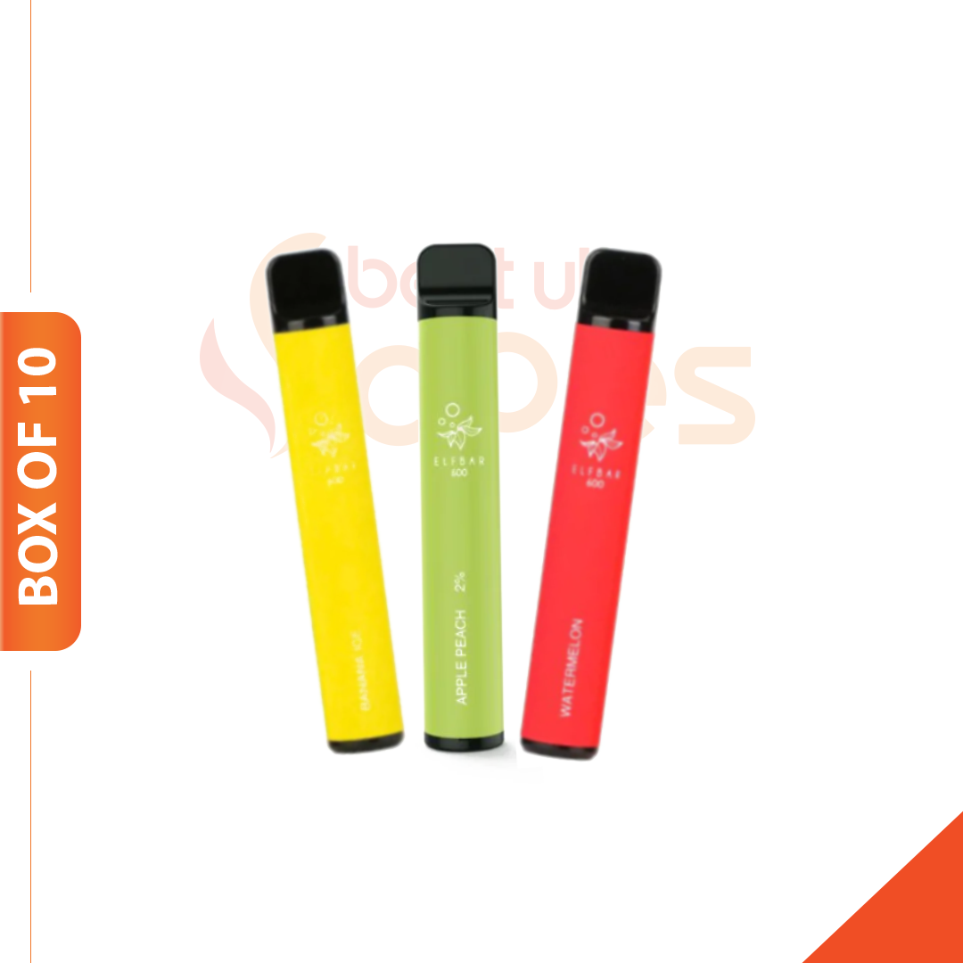 Elf Bar 600 Puffs Disposable Vape Pack Of 10