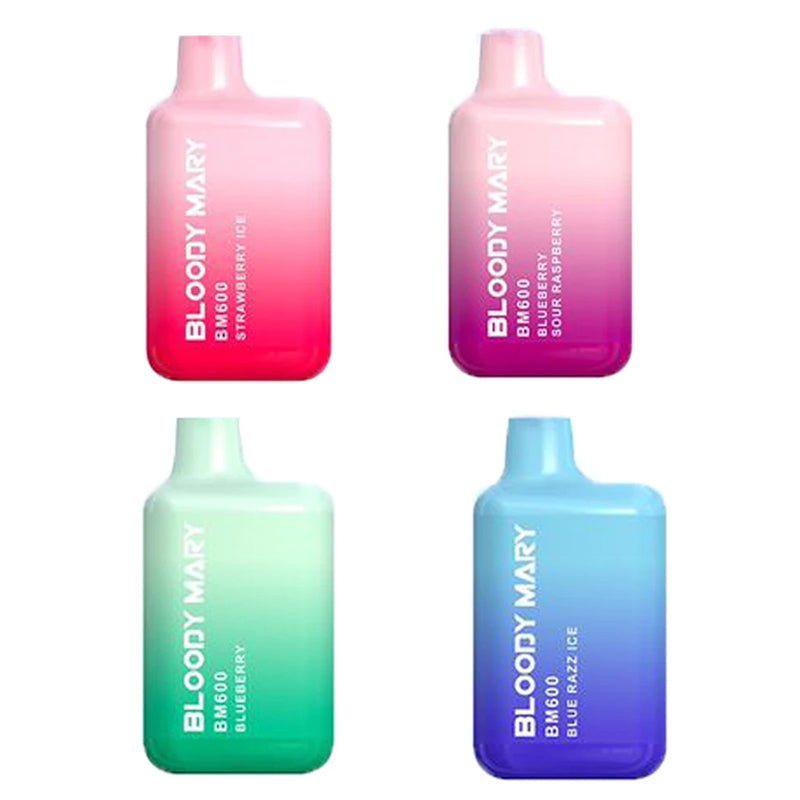 Bloody Mary BM600 Disposable Vape Puff Pod Box of 10