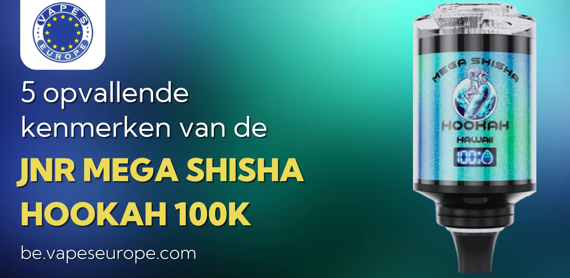 5 opvallende kenmerken van de JNR Mega Shisha Hookah 100K