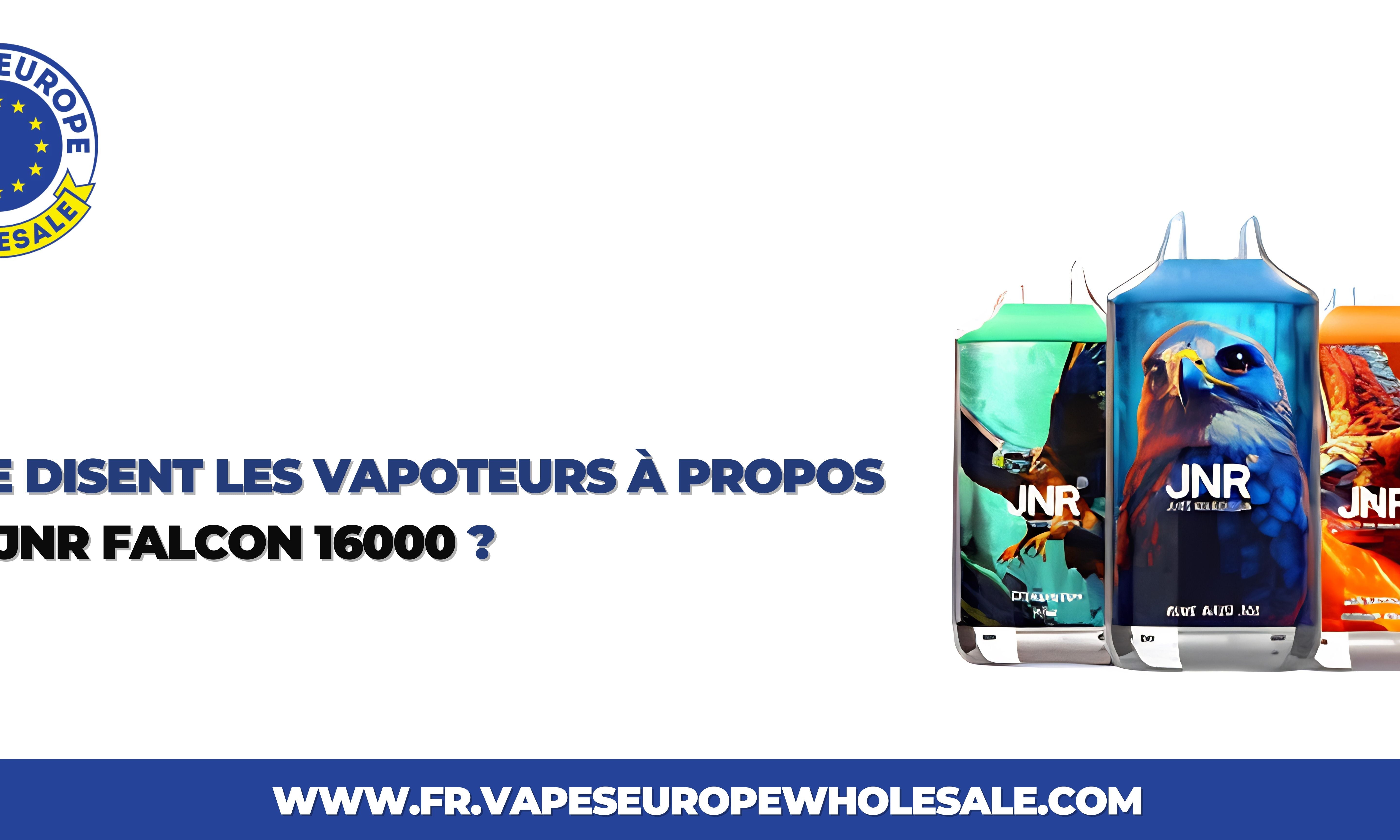 Que disent les vapoteurs à propos du JNR Falcon 16000