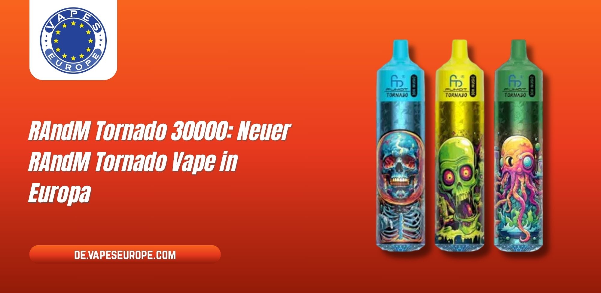 RAndM Tornado 30000: Neuer RAndM Tornado Vape in Europa