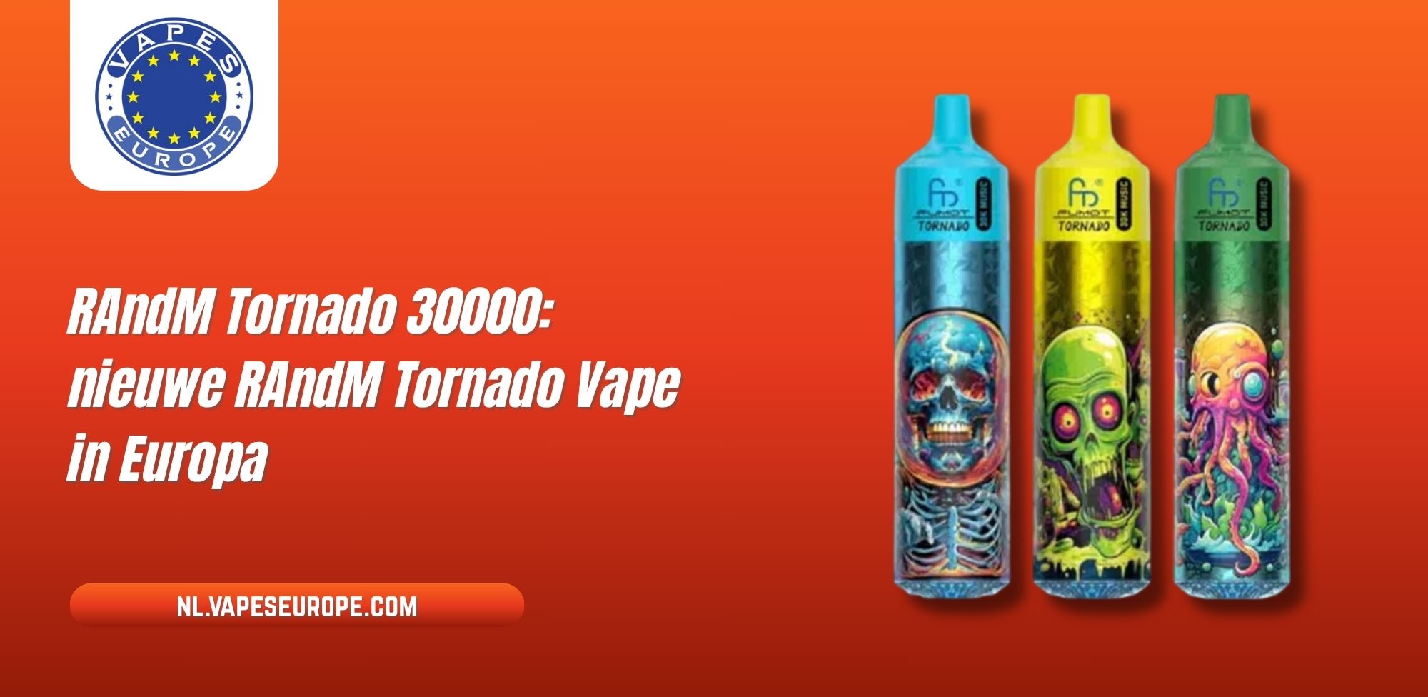 RAndM Tornado 30000: nieuwe RAndM Tornado Vape in Europa