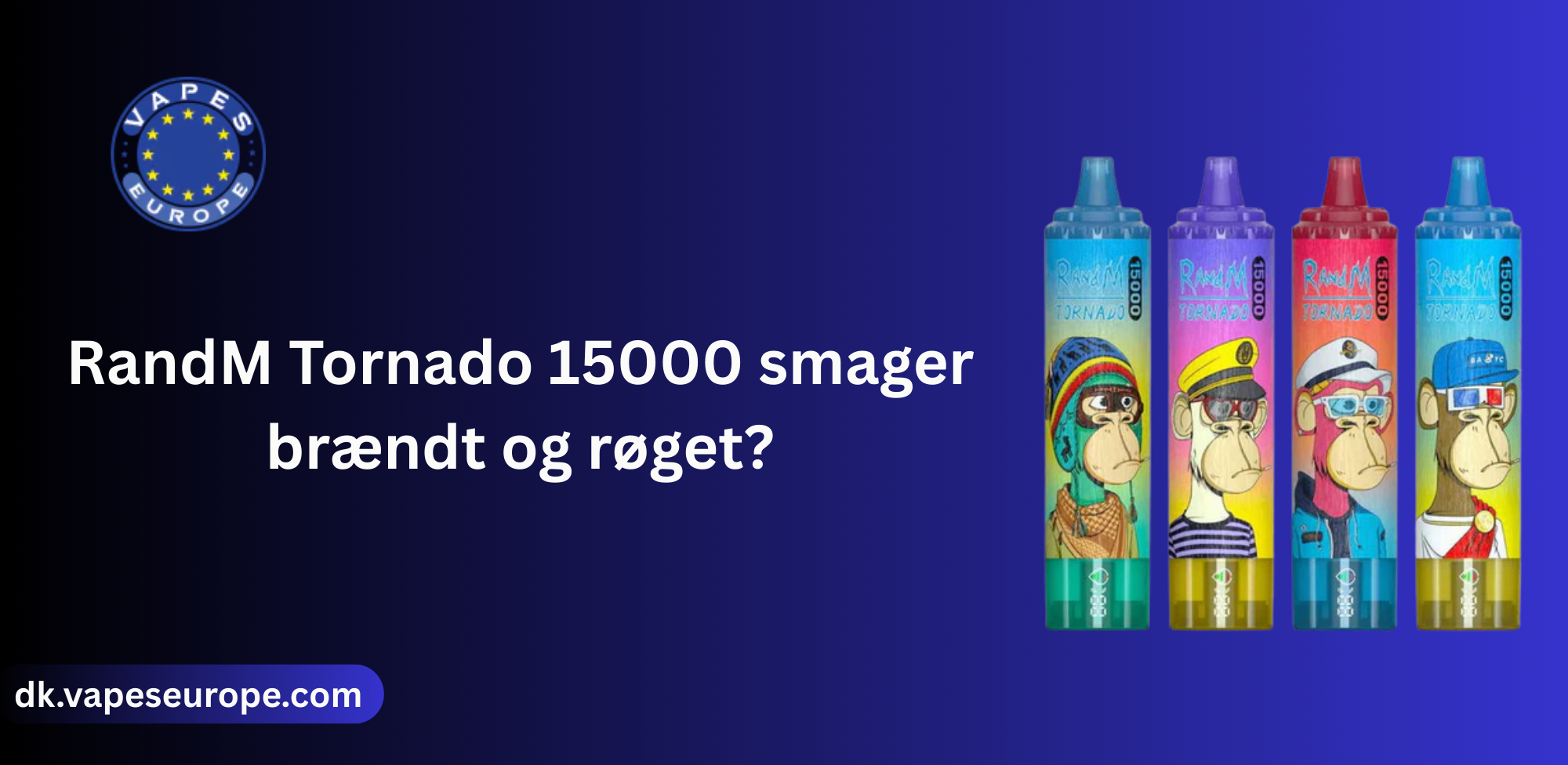 RandM Tornado 15000 smager brændt og røget?