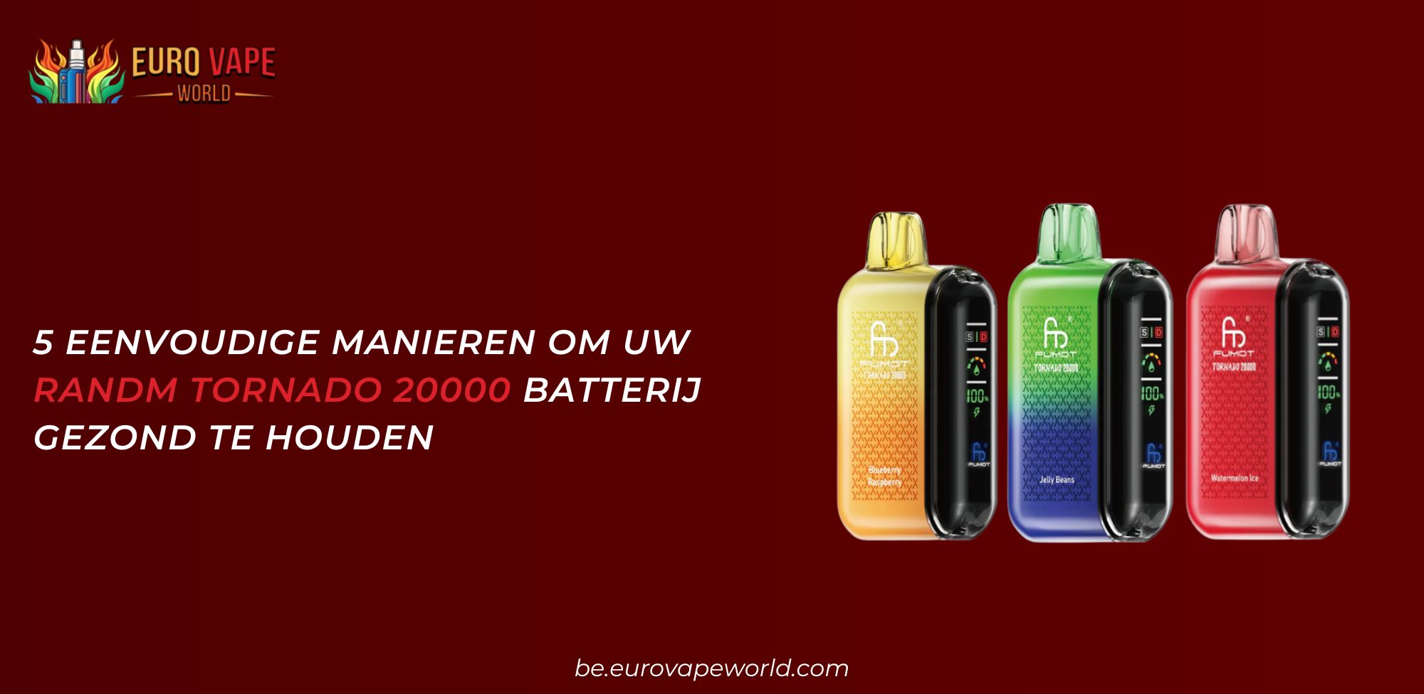 RAndM Tornado 20000-batterij