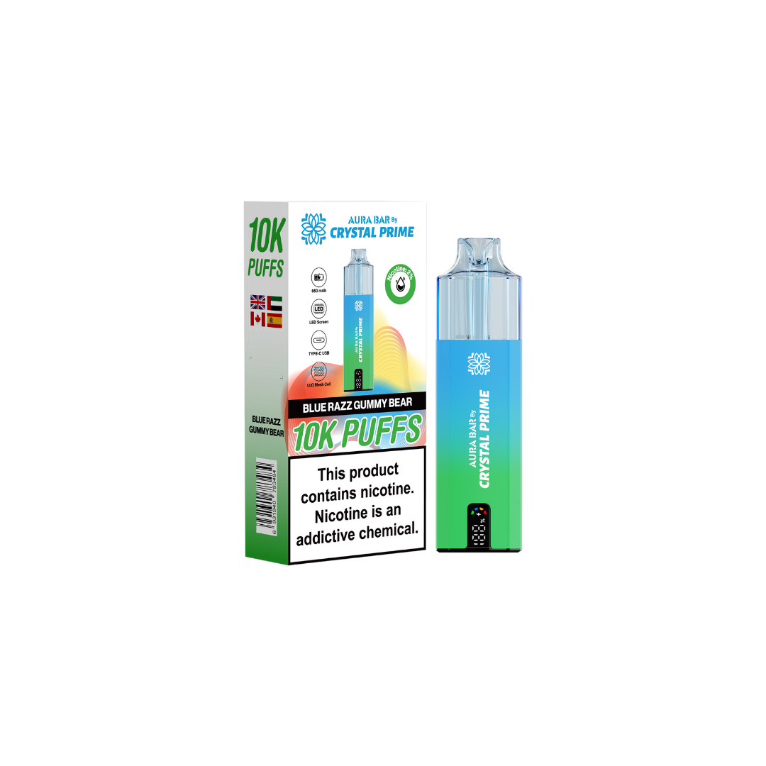 Crystal Prime 10k Disposable Vape - Aura Bar - 10.99 Just Crystal Prime 10k Disposable Vape - Aura Bar - 10.99 Just