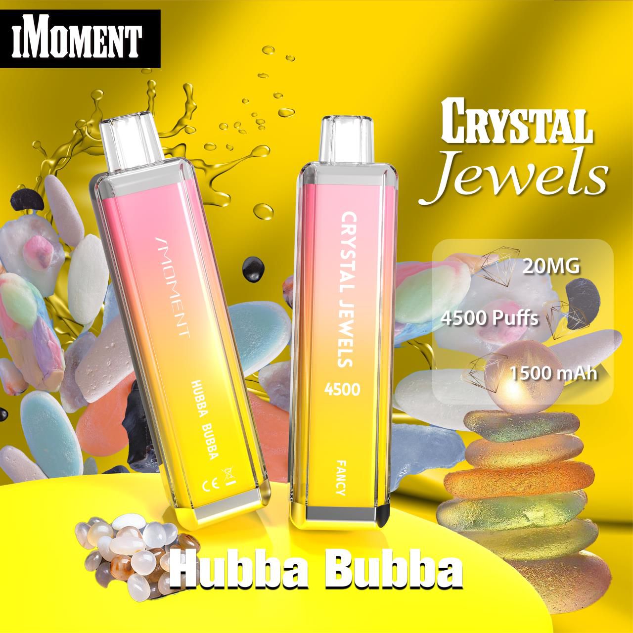 Crystal Jewels 4500 Disposable Vape Pod Puff Bar Device vapeclubuk.co.uk