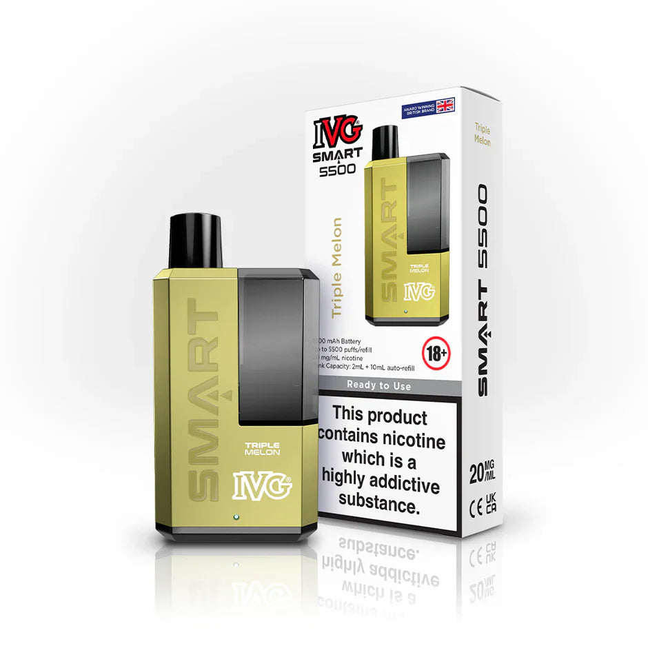 IVG Smart 5500 Box of 5 | 30+ Flavours | Now 48.99