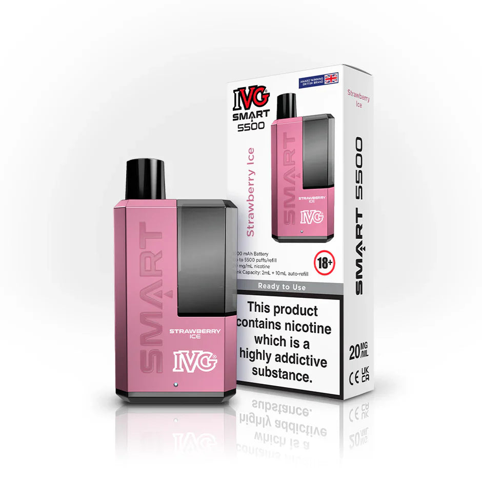 IVG Smart 5500 Box of 5 | 30+ Flavours | Now 48.99