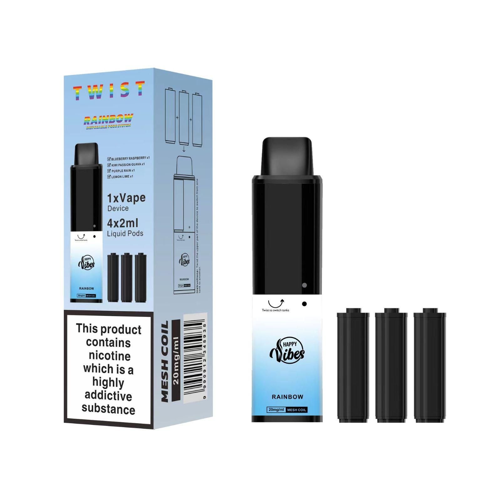 Happy Vibes Twist 2400 Disposable Vape Pod Kit - #Simbavapes#