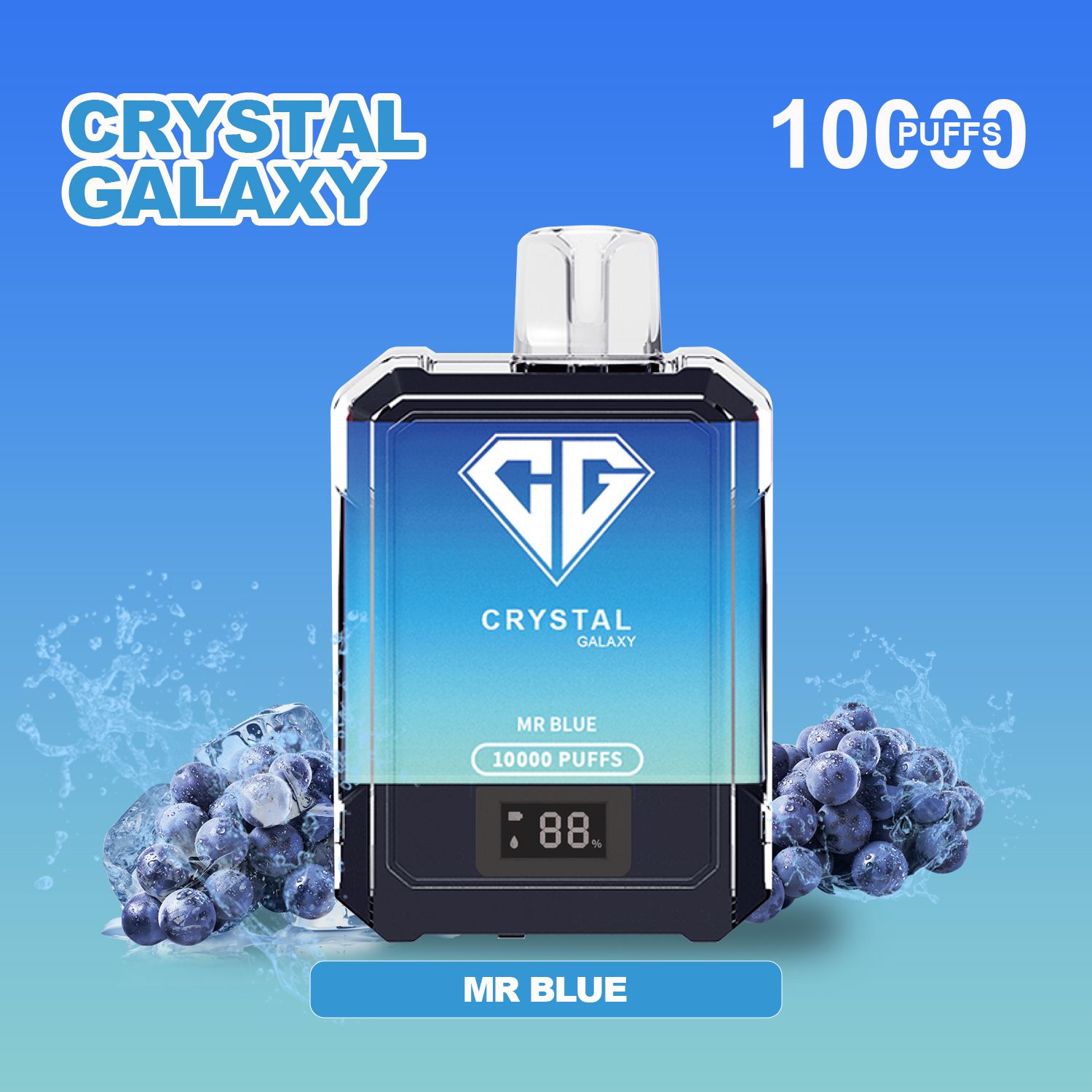 Crystal Galaxy 10000 Puffs Disposable Vape Pod Box of 10 - #Simbavapeswholesale#