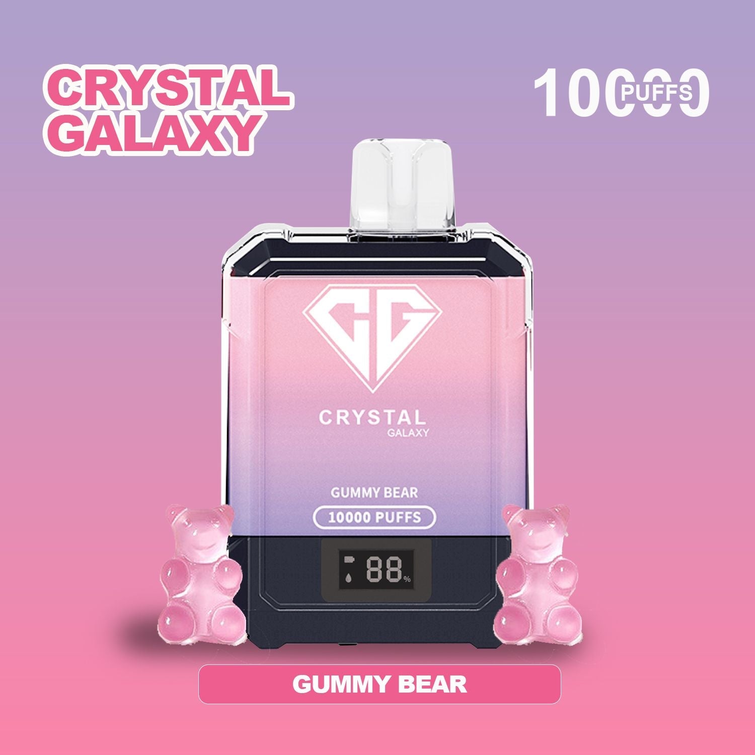 gummy bear vape 10000 puffs Komodo VMod 10000 Puffs Disposable Vape Gummy Bear Flavour Rechargeable  Battery Mesh Coil E Cigarette main image 0