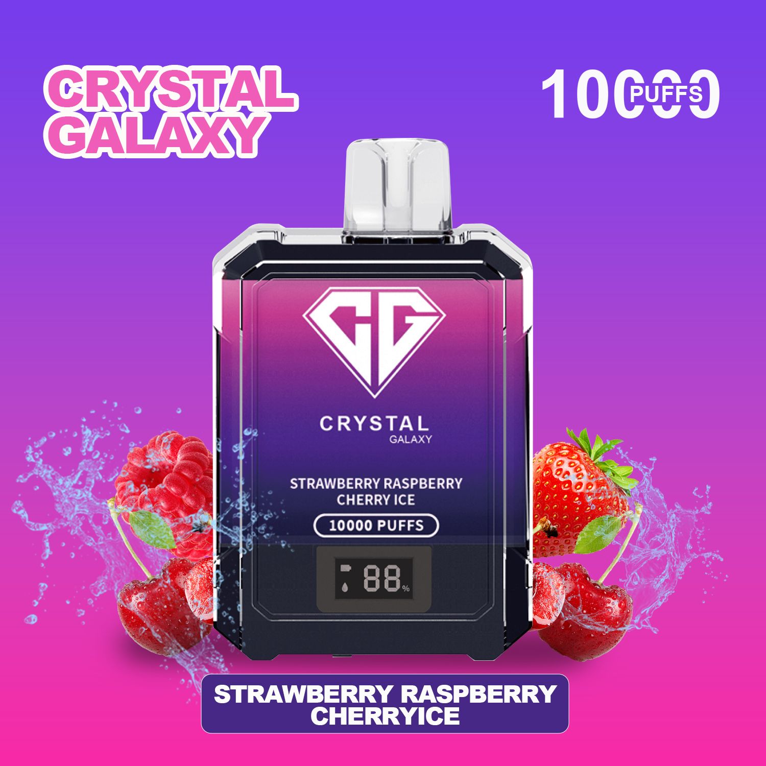 Crystal Galaxy 10000 Puffs Disposable Vape Pod Box of 10 - #Simbavapeswholesale#